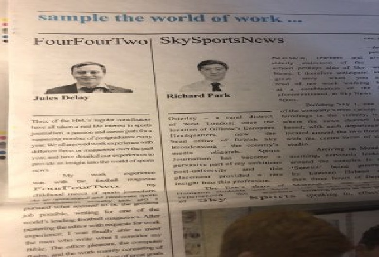 From the Archives: HSC writers sample the world of work