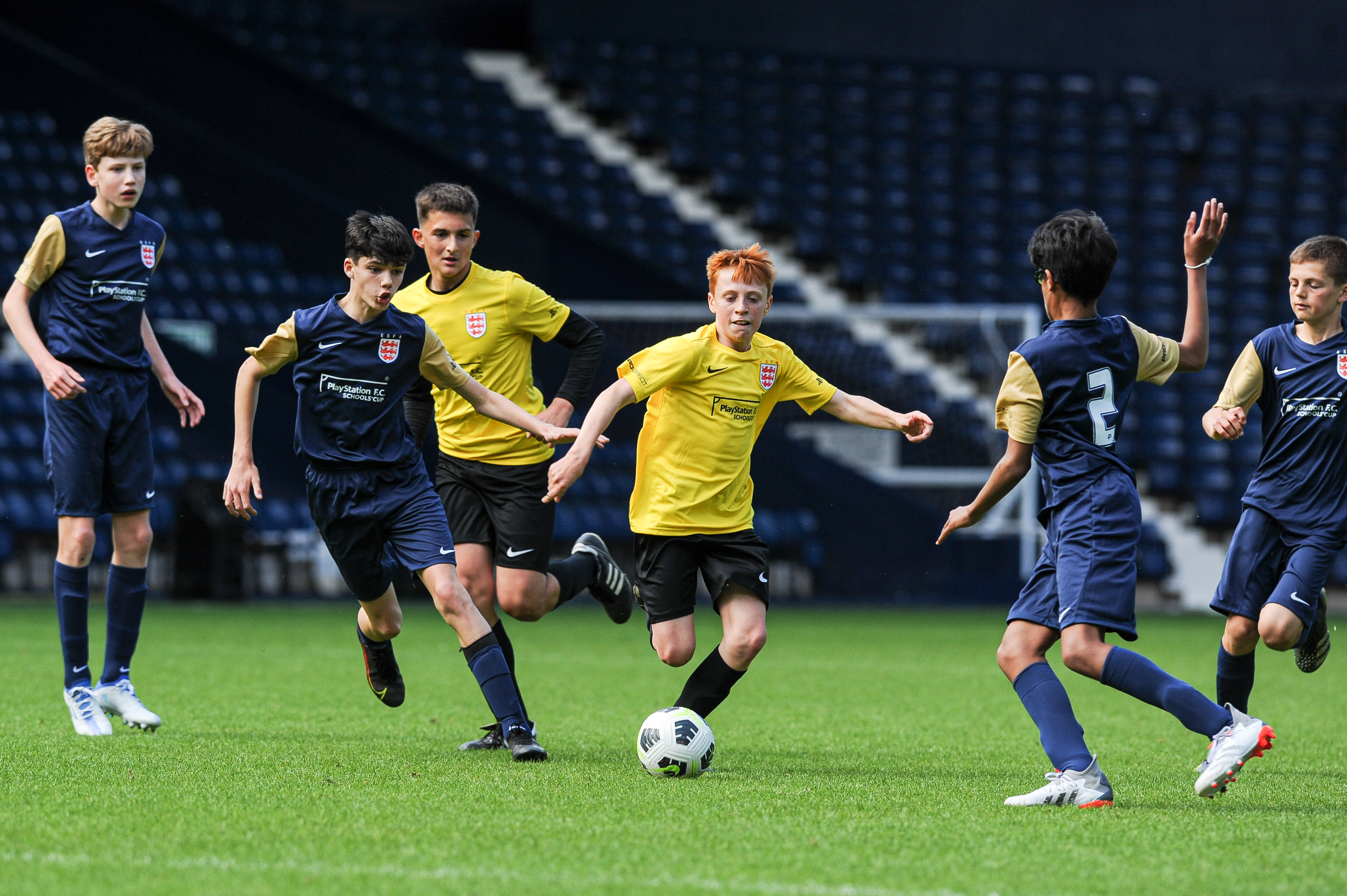 Hampton U15A advance in style in ESFA Cup with 5-0 victory over Therfield School